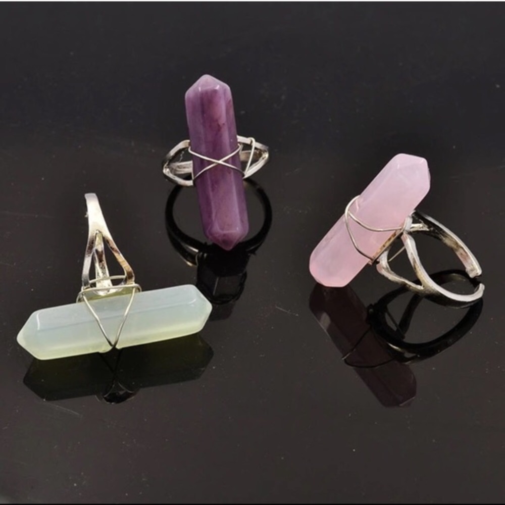 Vintage Glass Rings - Picture 4 of 4